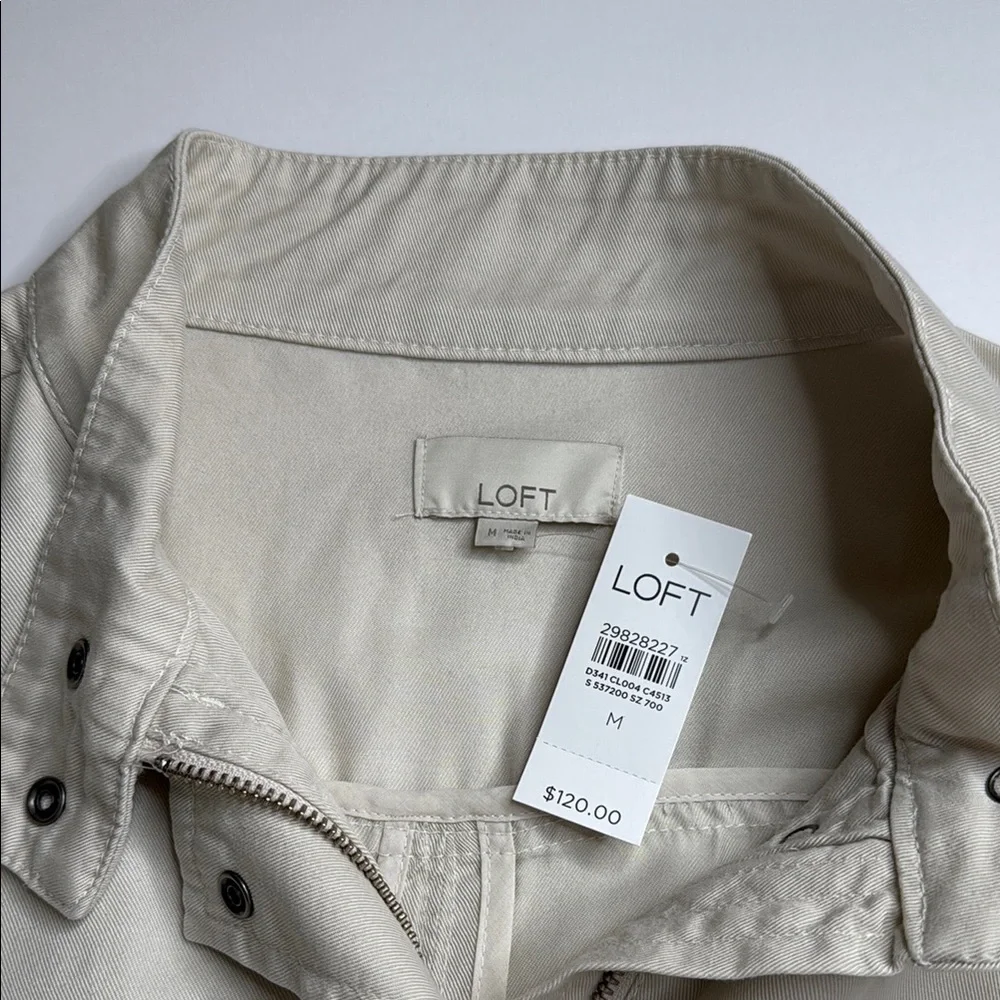 LOFT Cream Utility Jacket - Picture 4 of 5